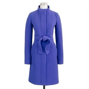 J Crew Double Cloth Funnel Neck Coat sz 4
